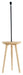Light & Living Bijzettafel/Vloerlamp Tolfa 135cm hoog - Naturel (excl. kap)