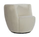 Light & Living Draaibare Fauteuil Senja Bouclé - Wit