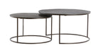 Light & Living Ronde Salontafel Talca Set van 2 stuks - Donkerbruin