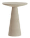 Light & Living Bijzettafel Abala 45cm hoog - Mat Crème - Rond