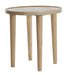 Light & Living Bijzettafel Qiano Mangohout, 45cm - Naturel - Rond