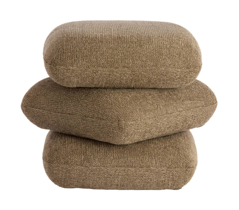 Light & Living Poef Laurie 45cm - Taupe