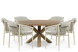 4 Seasons Outdoor Allora/Sand City 160 cm dining tuinset 7-delig - 23091