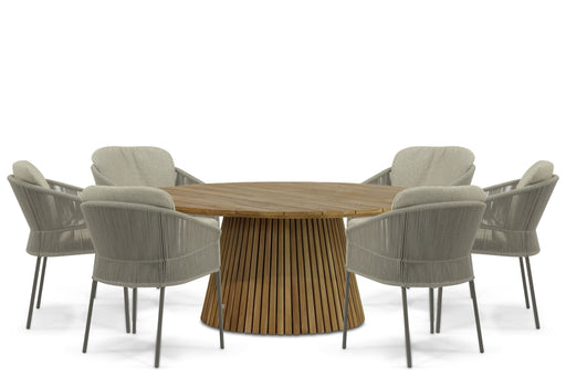 4 Seasons Outdoor Florence/Fungo 180 cm dining tuinset 7-delig