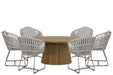 Santika Amara/Fungo 180 cm dining tuinset 7-delig