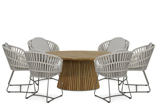 Santika Amara/Fungo 180 cm dining tuinset 7-delig