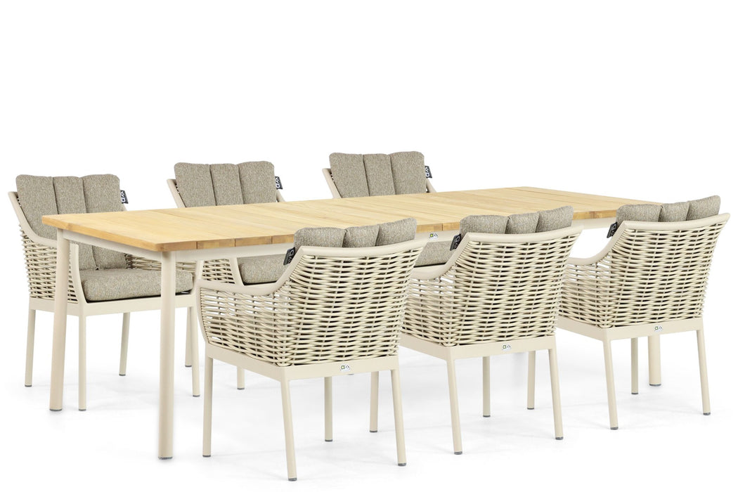 Apple Bee Milou/Milou 240 cm dining tuinset 7-delig