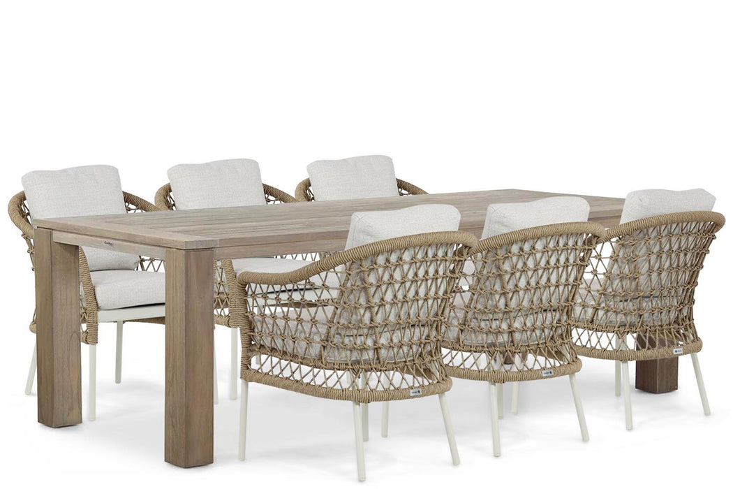 Coco Bali/Brighton 240 cm dining tuinset 7-delig - 21052