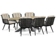 Coco Custa/Brookline 240x120 cm dining tuinset 7-delig