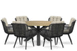 Coco Custa/Rockville 160 cm dining tuinset 7-delig