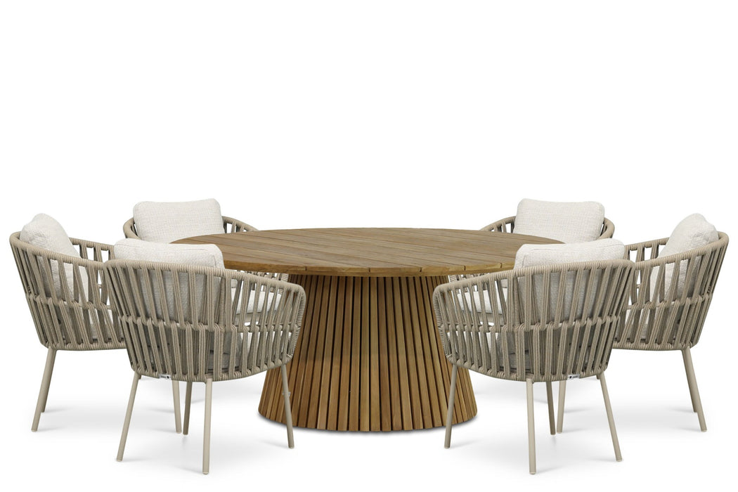 Coco Elara/Fungo 180 cm dining tuinset 7-delig