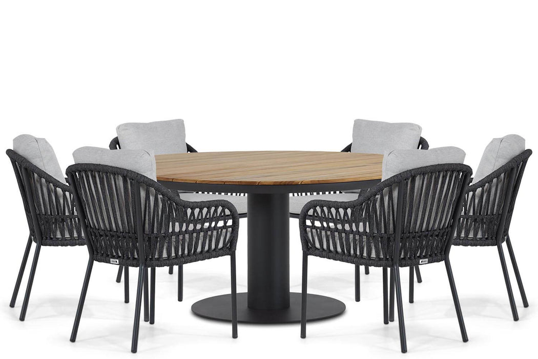 Coco Puerto/Salerno 160 cm dining tuinset 7-delig