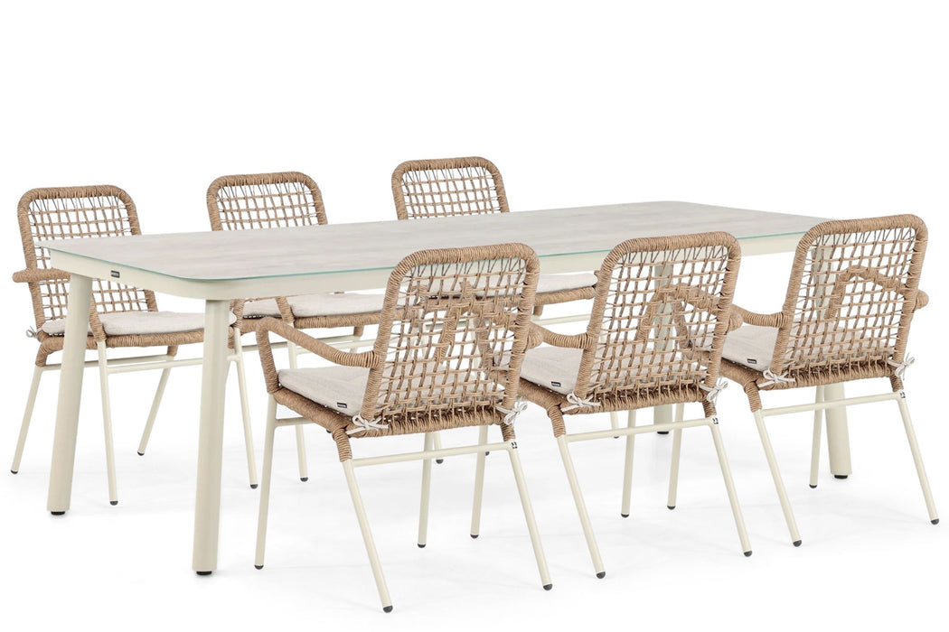 Lifestyle Catalone/Tavano 220 cm dining tuinset 7-delig