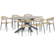De Laan Granada/Matara 220 cm dining tuinset 7-delig
