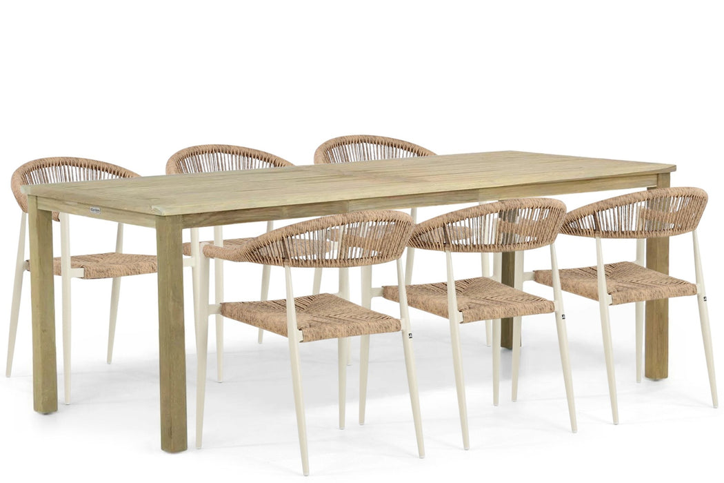 De Laan Granada/Weston 210 cm dining tuinset 7-delig - 24529