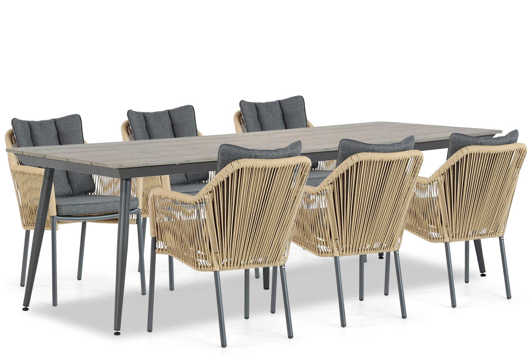 De Laan Marbella/Matale 240 cm dining tuinset 7-delig