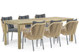 De Laan Marbella/Weston 210 cm dining tuinset 7-delig
