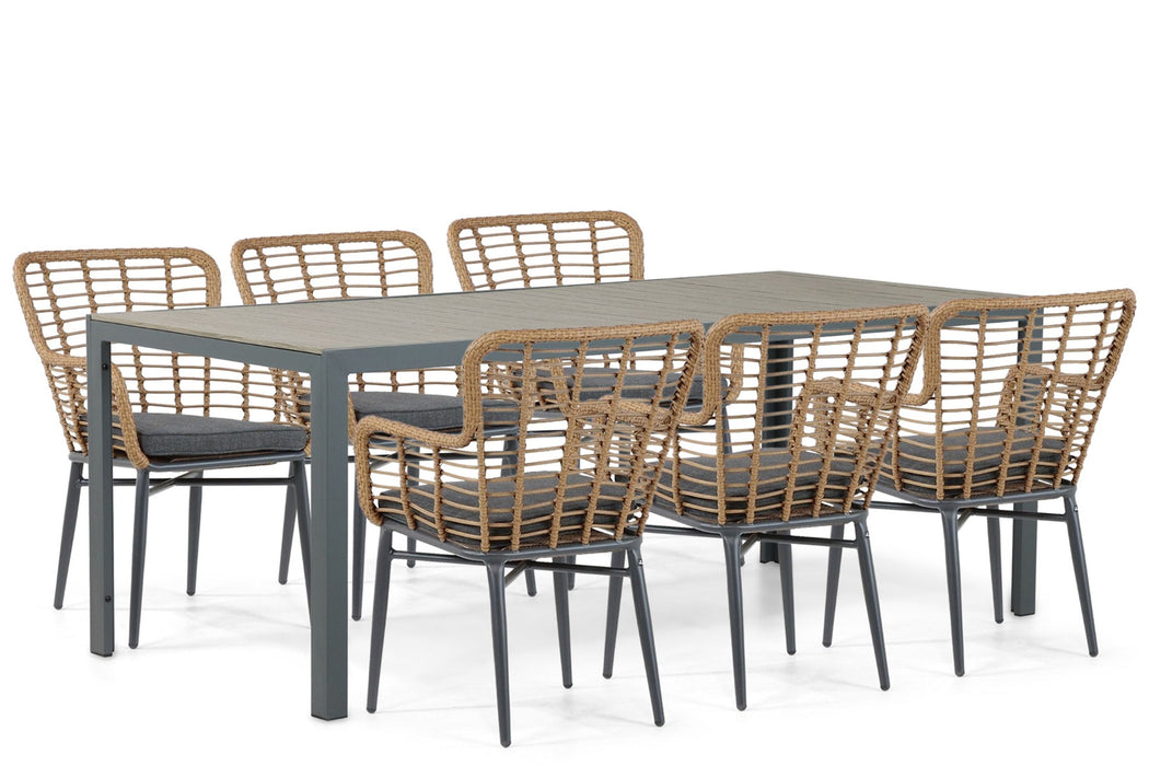 De Laan Toledo/Solare 200 cm dining tuinset 7-delig - 24535