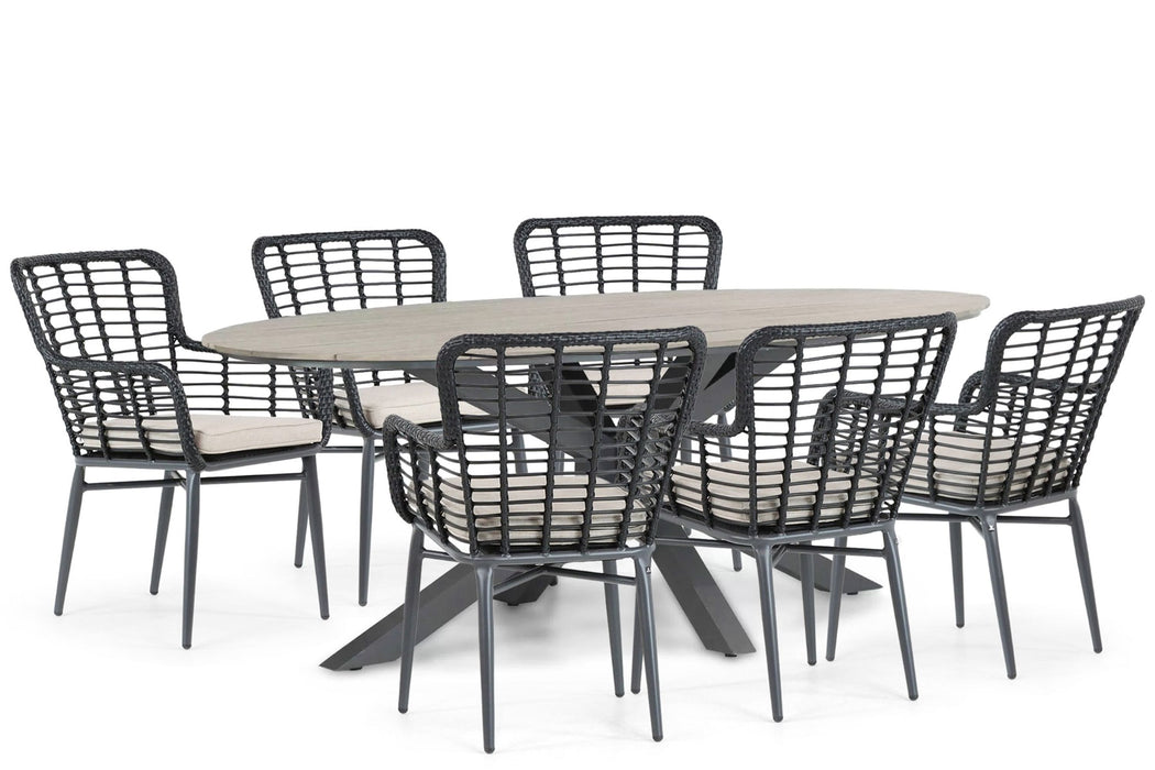 De Laan Toledo/Matara 220 cm dining tuinset 7-delig - 24542