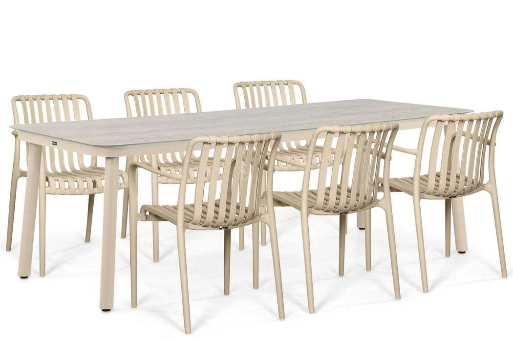 Domani Alba/Tavano 220x90 cm dining tuinset 7-delig - 26313