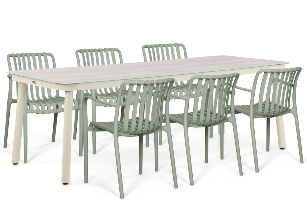 Domani Alba/Tavano 220x90 cm dining tuinset 7-delig - 26348
