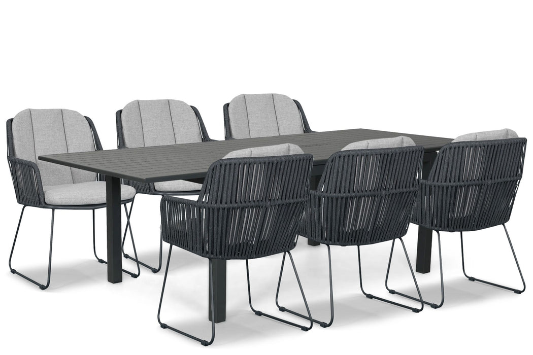 Domani Trivento/Arvento 160/240x100 cm dining tuinset 7-delig