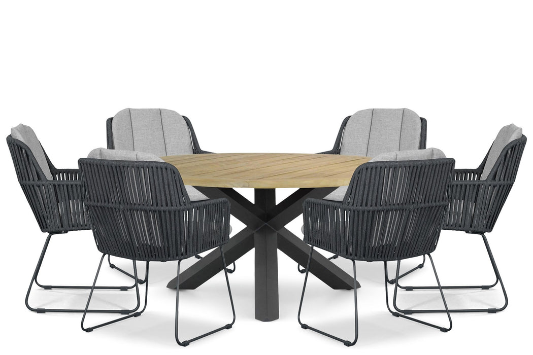 Domani Trivento/Rockville 160 cm dining tuinset 7-delig