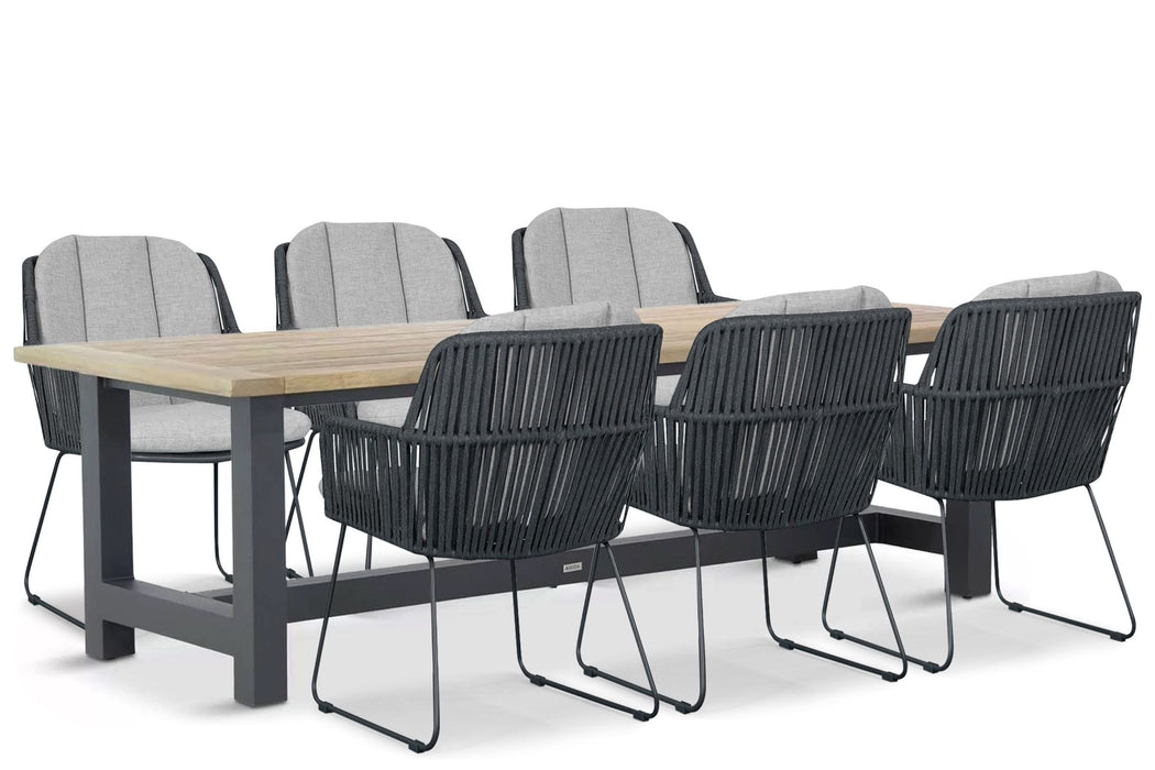 Domani Trivento/San Francisco 260x100 cm dining tuinset 7-delig