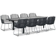Domani Trivento/Tivario 200/300x97 cm dining tuinset 9-delig
