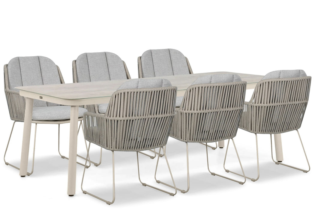 Domani Trivento/Tavano 220x90 cm dining tuinset 7-delig