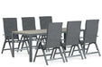 Hartman Sitges/Solare 200 cm dining tuinset 7-delig