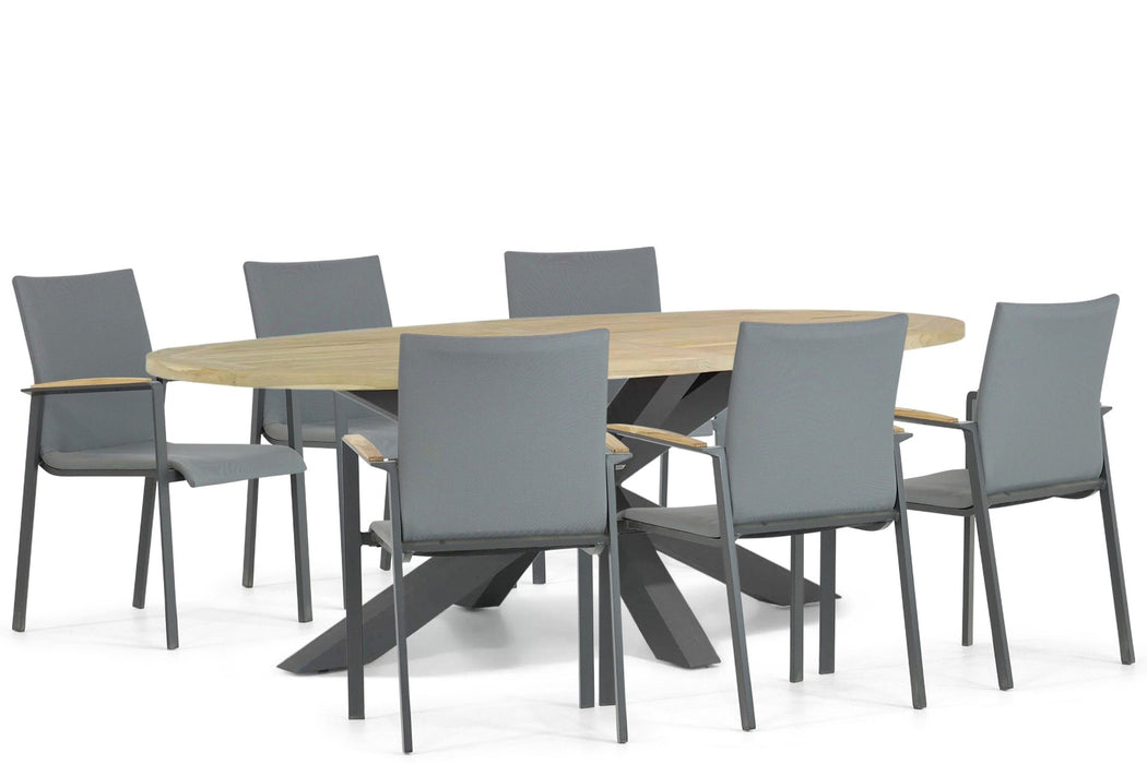 Lifestyle Brandon/Brookline 240 cm dining tuinset 7-delig - 22761