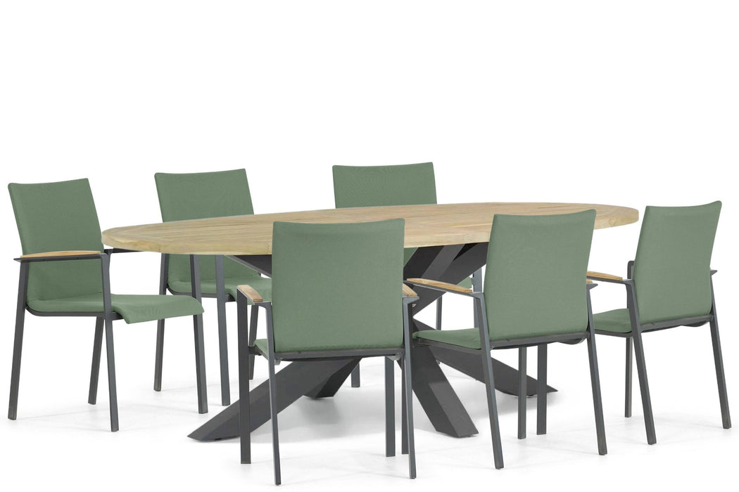 Lifestyle Brandon/Brookline 240 cm dining tuinset 7-delig - 22768