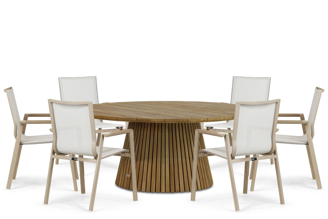 Lifestyle Fiora/Fungo 180 cm dining tuinset 7-delig