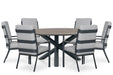 Lifestyle Lecce/Ancona 150 cm dining tuinset 7-delig - 25956