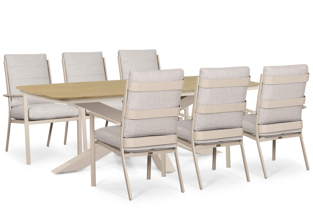 Lifestyle Lecce/Camila 220x100 cm dining tuinset 7-delig