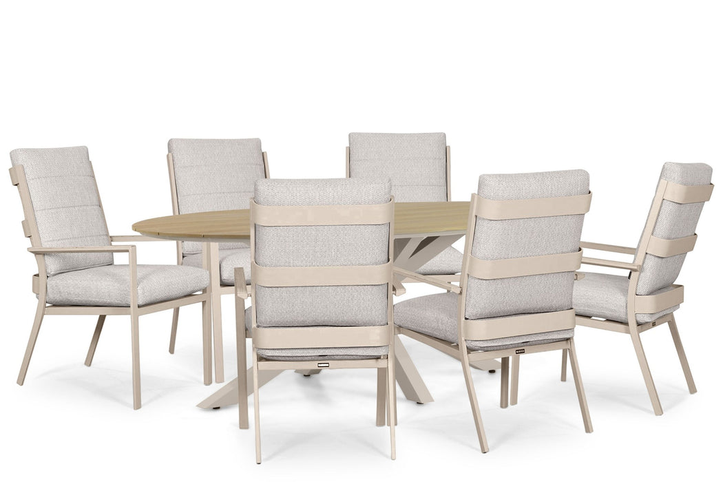 Lifestyle Lecce/Matara 220x115 cm dining tuinset 7-delig - 25943