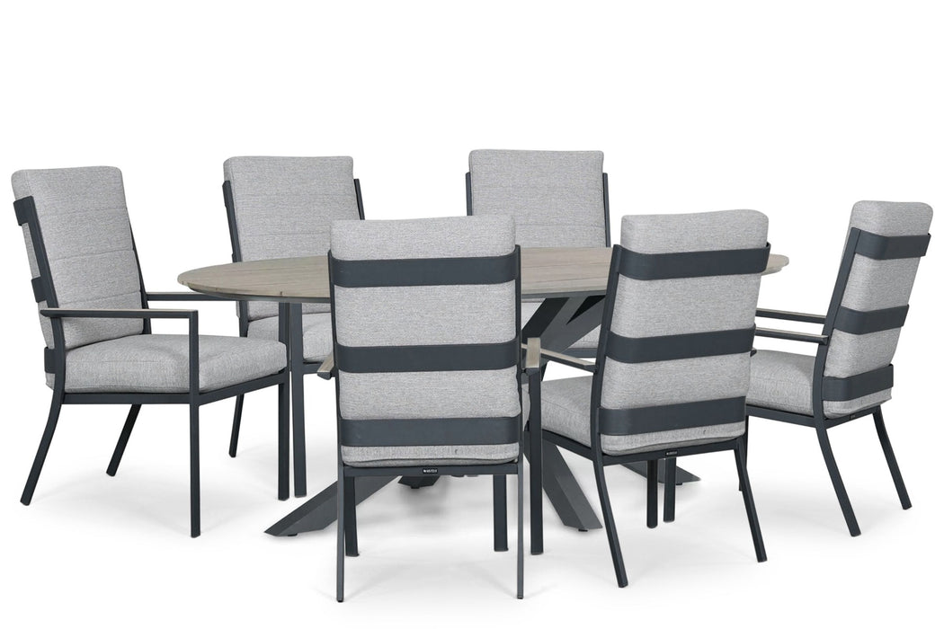 Lifestyle Lecce/Matara 220x115 cm dining tuinset 7-delig - 25957