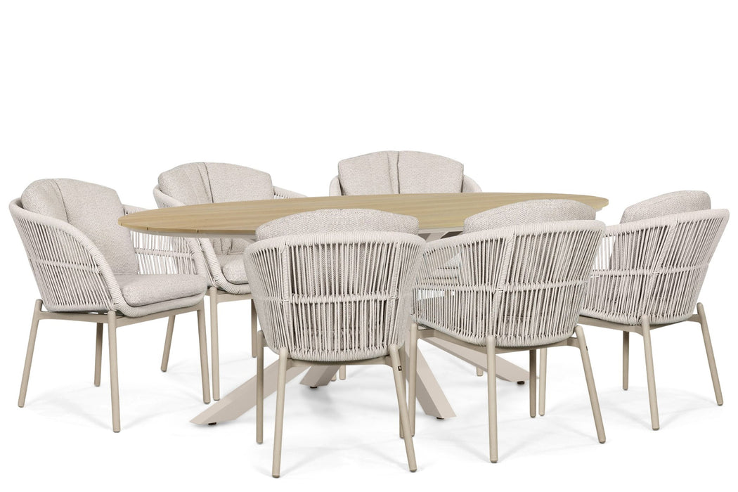 Lifestyle Monaco/Matara 220x115 cm dining tuinset 7-delig - 25903