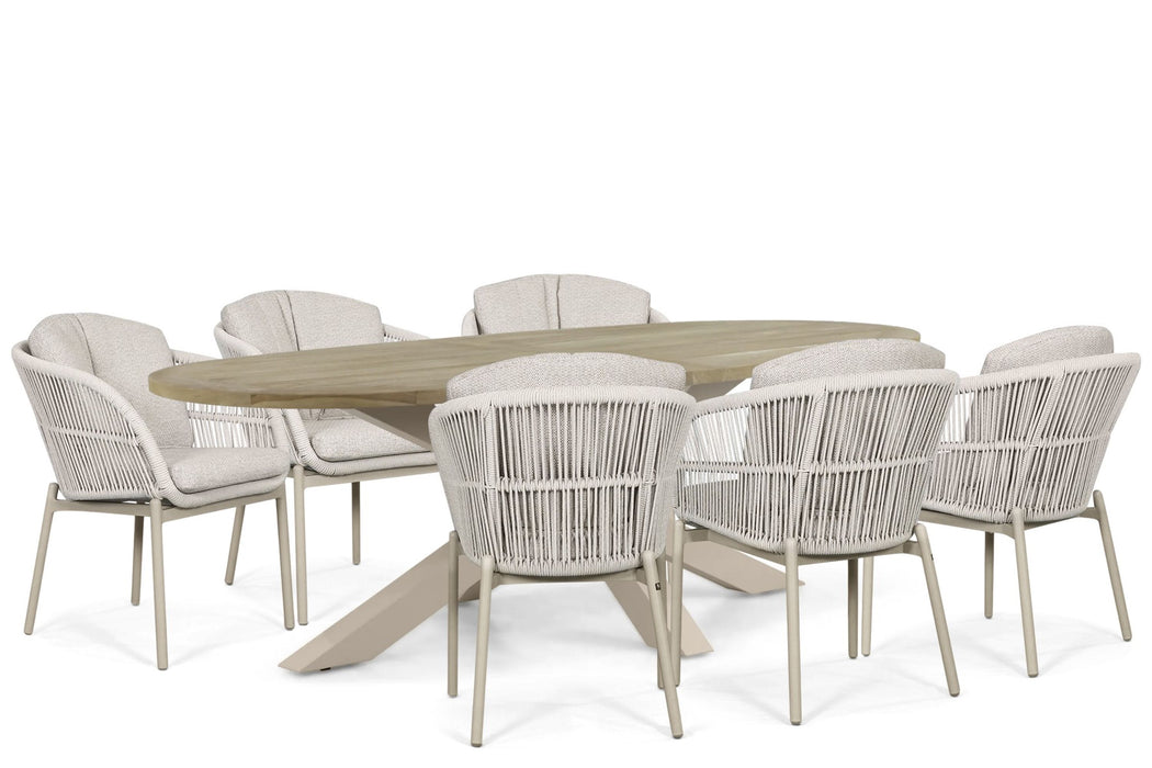 Lifestyle Monaco/Brookline 240x120 cm dining tuinset 7-delig - 25910