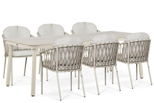 Lifestyle Morano/Tavano 220x90 cm dining tuinset 7-delig