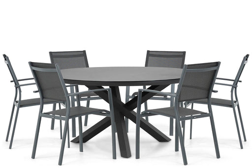 Lifestyle Sella/Livorno 150 cm dining tuinset 7-delig