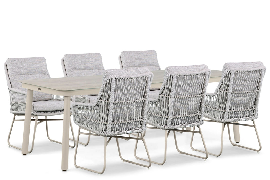 Lifestyle Vicente/Tavano 220x90 cm dining tuinset 7-delig