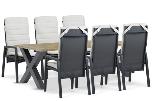 Lifestyle Vivaro/Cardiff 240x100 cm dining tuinset 7-delig - 25659