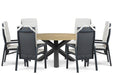 Lifestyle Vivaro/Rockville 160 cm dining tuinset 7-delig