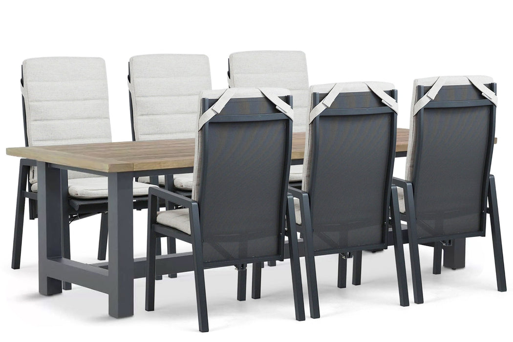 Lifestyle Vivaro/San Francisco 260x100 cm dining tuinset 7-delig