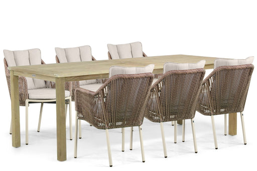 De Laan Marbella/Weston 210 cm dining tuinset 7-delig - 24513