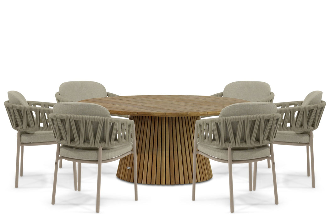 4 Seasons Outdoor Calma/Fungo 180 cm dining tuinset 7-delig