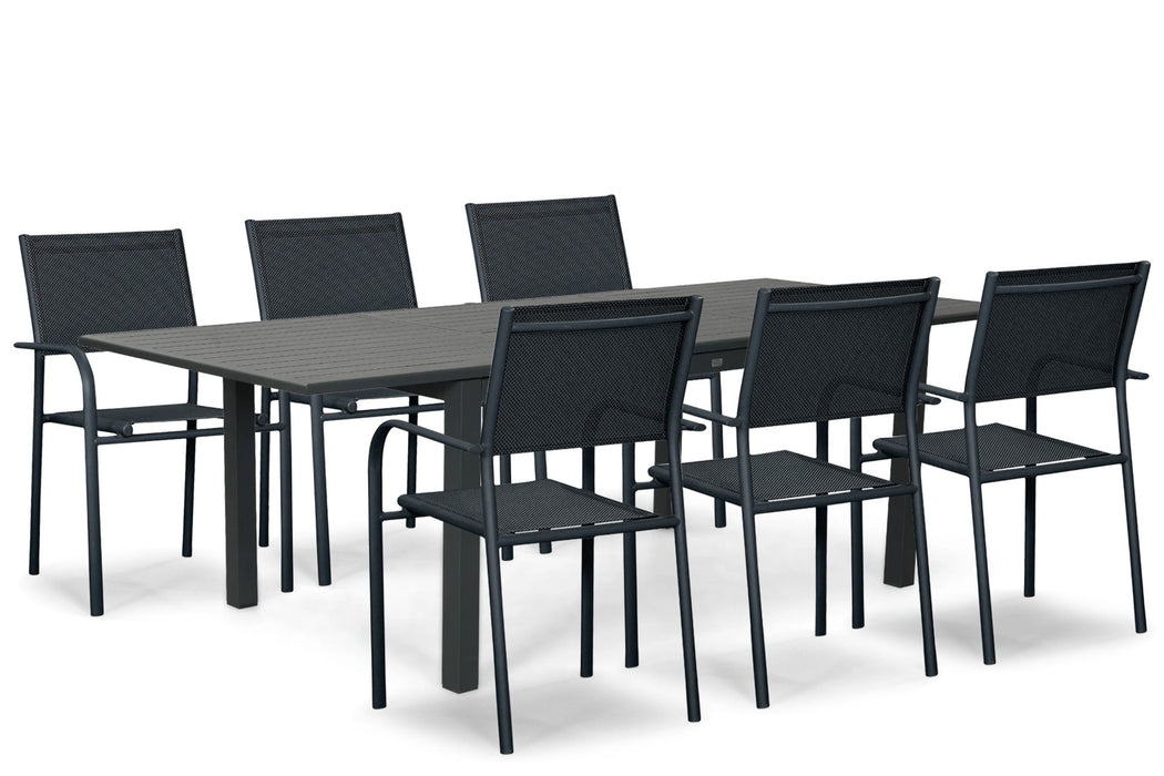 Presto Brentino/Arvento 160/240x100 cm dining tuinset 7-delig
