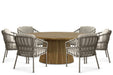 Santika Miyora/Fungo 180 cm dining tuinset 7-delig